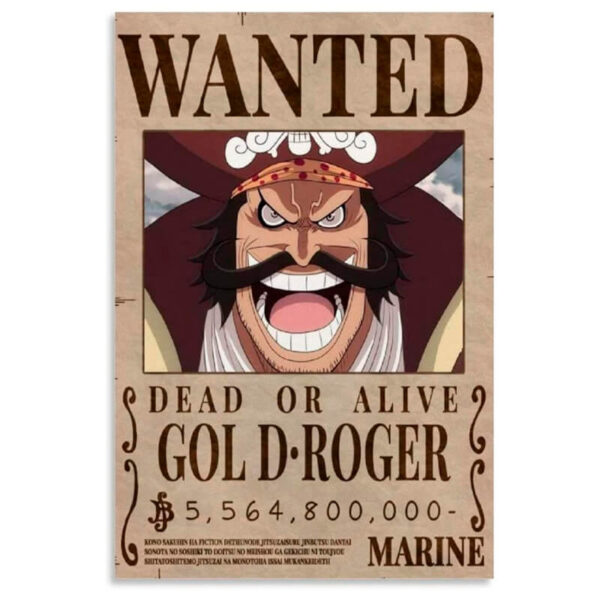 Poster Wanted Gol D. Roger