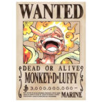 Poster Wanted Luffy One Piece