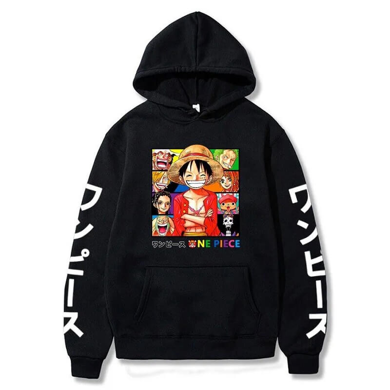 Felpa Nera One Piece Felpa Nera One Piece