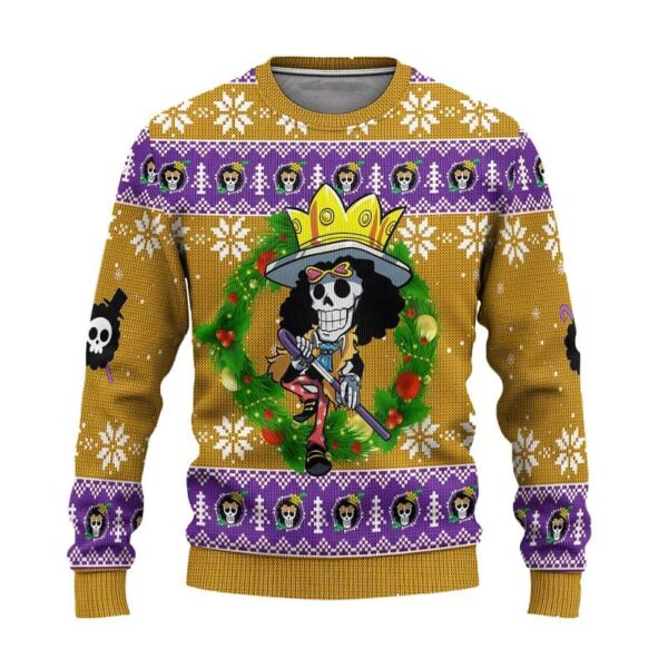 Felpa One Piece Brook Natale