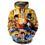 Felpa One Piece Luffy Ace Sabo