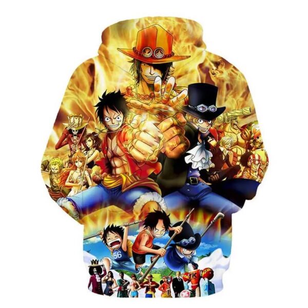 Felpa One Piece Luffy Ace Sabo