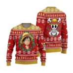 Felpa One Piece Luffy Natale