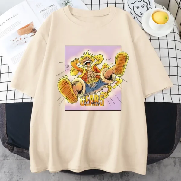 Maglietta Beige Luffy Gear 5
