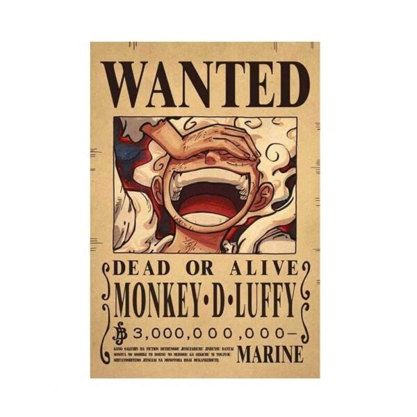 Poster Wanted Luffy Ace Sabo
