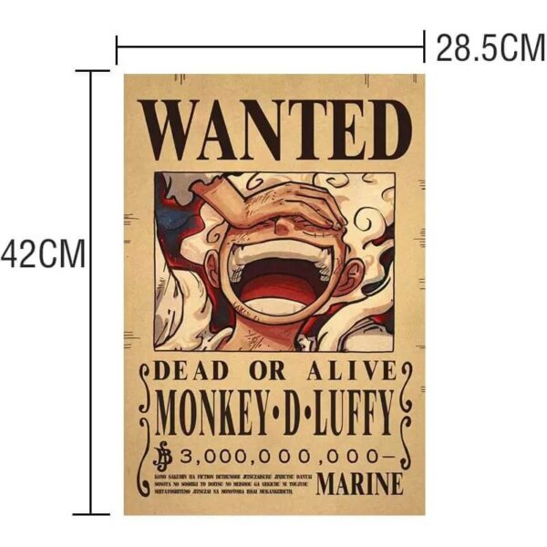 Poster Wanted Luffy Law Kid