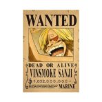 Poster Wanted Luffy Zoro Sanji