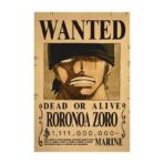 Poster Wanted Luffy Zoro Sanji