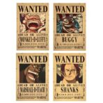 Wanted Luffy Buggy Shanks Marshall D. Teach